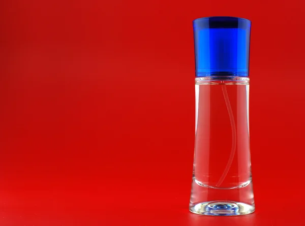 Blue bottle perfume — Stock Photo, Image