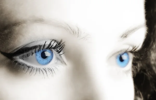 Female blue eyes — Stock Photo, Image