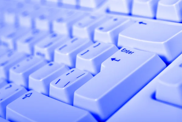 Blue keyboard — Stock Photo, Image