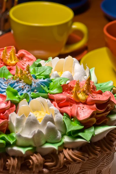 stock image Celebratory cake and cup