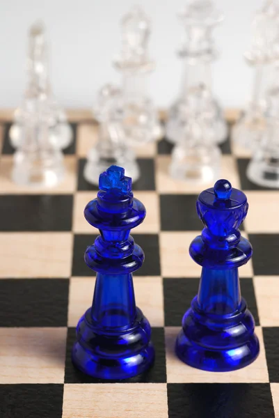 Re e regina degli scacchi — Foto Stock