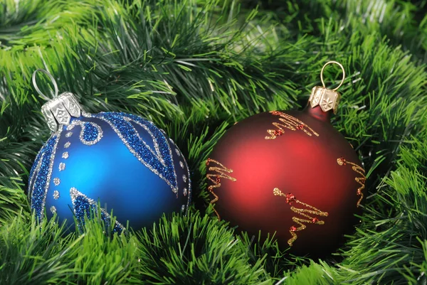 Kerstmis achtergrond met bont-boom — Stockfoto