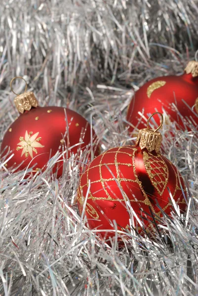 Gümüş decoraction Noel toy — Stok fotoğraf