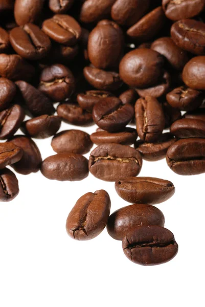 Koffie korrels geïsoleerd — Stockfoto