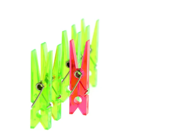 Bir clothespin renk — Stok fotoğraf