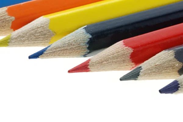 分離した色の鉛筆 — ストック写真