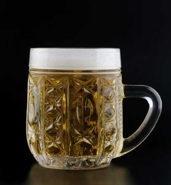 Kristallbecher Bier — Stockfoto