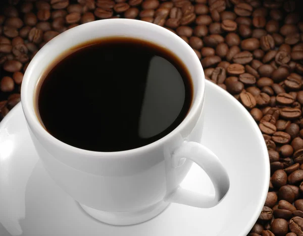 Tasse de café avec point culminant — Photo