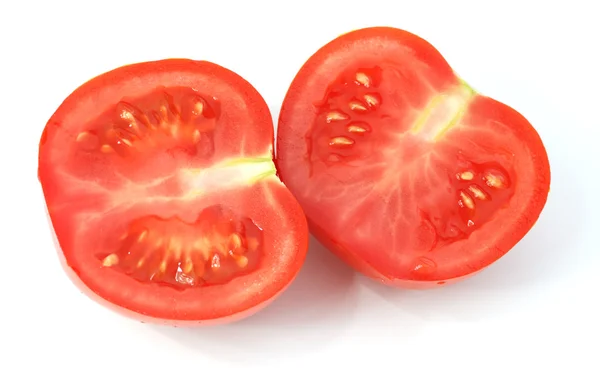 Cut tomato with shadow — Stock Photo, Image