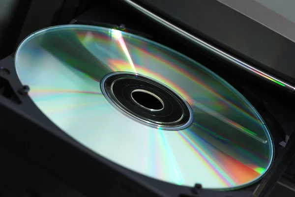 ドライブ内のディスク — ストック写真