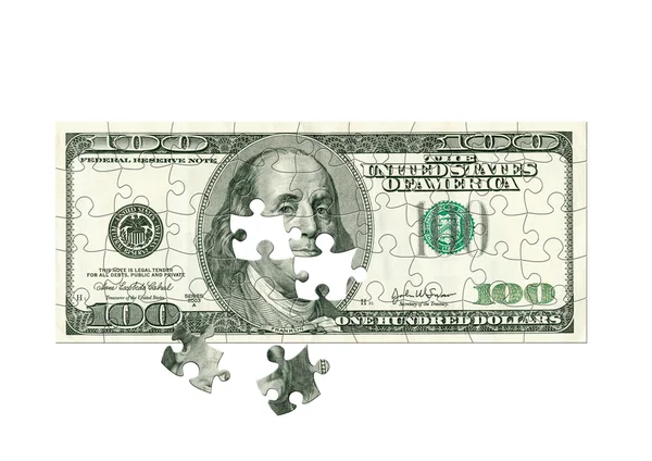 stock image Dollar - puzzle