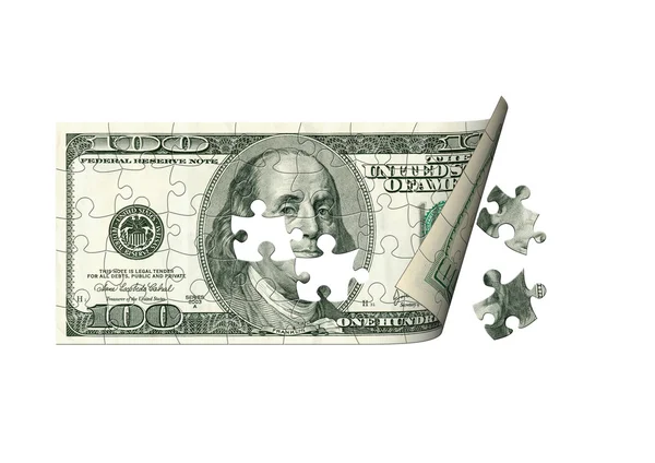 stock image Dollar - puzzle