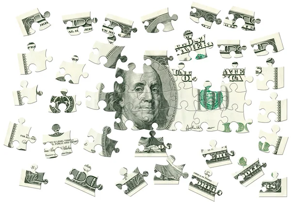 Dollar - Puzzle — Stockfoto