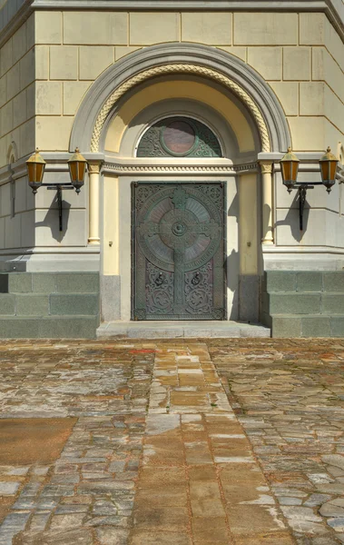 교회에서 문 — 스톡 사진