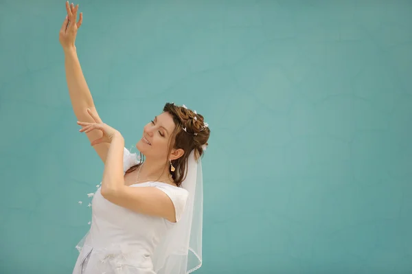 De dansende bruid — Stockfoto