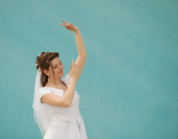 A noiva dançante — Fotografia de Stock