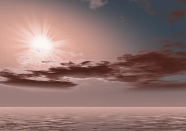 Fantástico nascer do sol alienígena — Fotografia de Stock