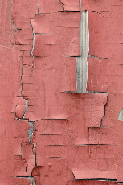 Fence with an old paint red color — Stock Photo, Image