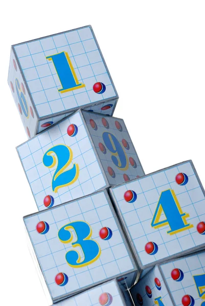 Figures on cubes — Stock Photo, Image