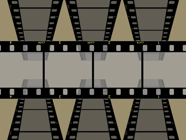 Hochauflösender 3-Rahmen-Film 35mm — Stockfoto