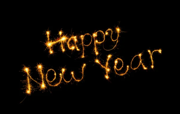 Inscription Happy new year — Stock Photo, Image