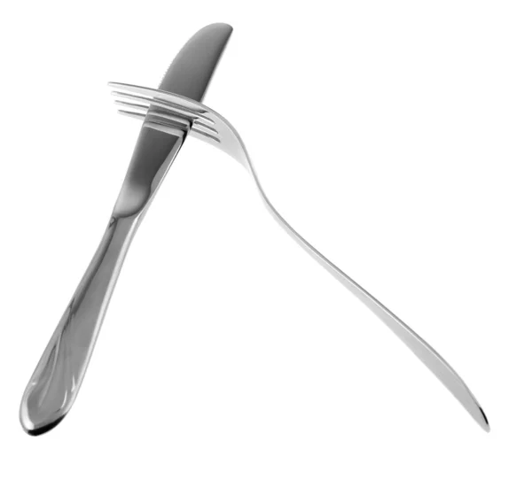 Вилка і ніж — стокове фото