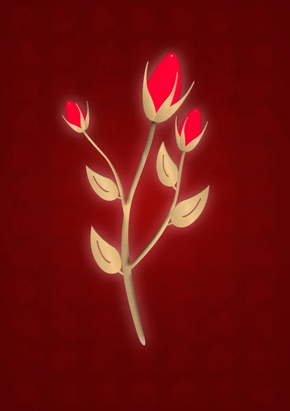 Kwiat złoty połysk — Zdjęcie stockowe