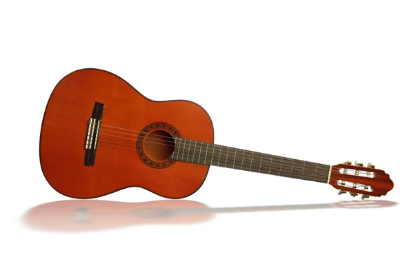Gitara z odbiciem — Zdjęcie stockowe