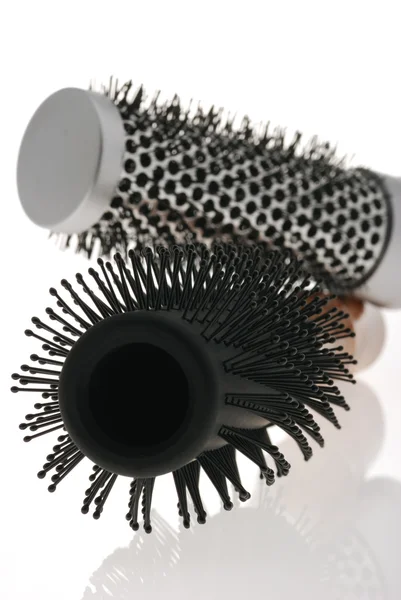 Hairbrush with reflection — Stock Photo, Image