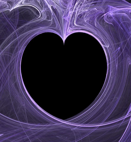 Kalp-fractal — Stok fotoğraf