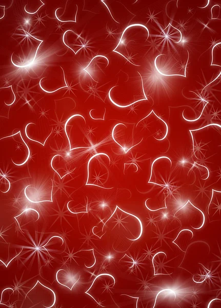 Background with shines, sparks, heart — Stock Photo, Image