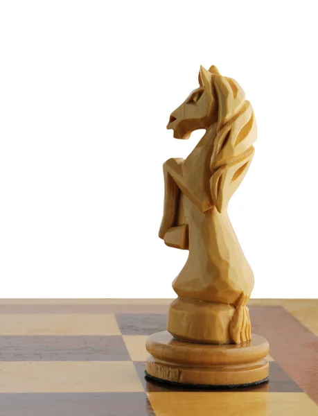 Cavalo de xadrez isolado — Fotografia de Stock