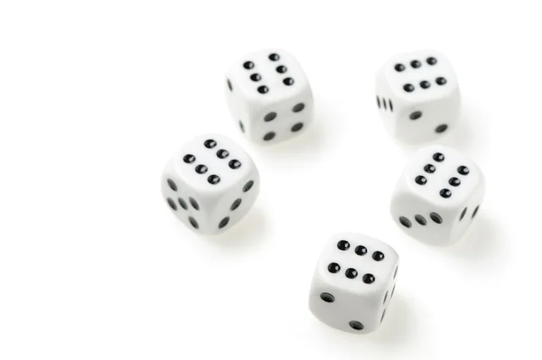 Isolated dices — Stock Photo, Image