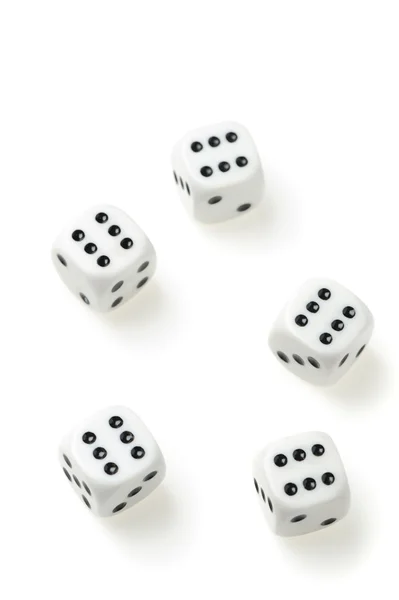 Isolated dices — Stock Photo, Image