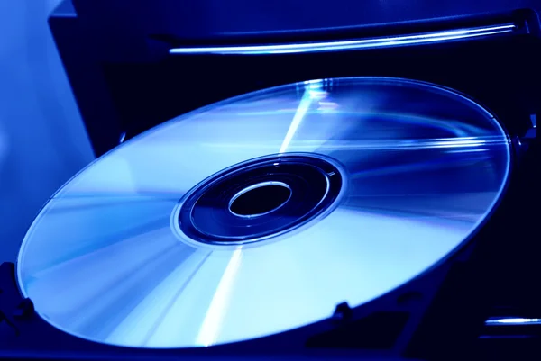 Sürücüdeki disk — Stok fotoğraf
