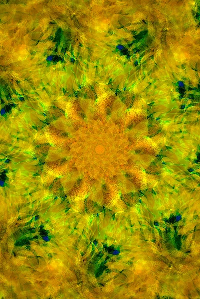 Калейдоскоп жёлтый — стоковое фото
