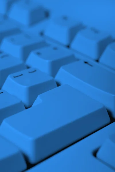 Keyboard empty blue — Stock Photo, Image