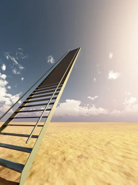 Ladder in the sky — Stock Photo, Image