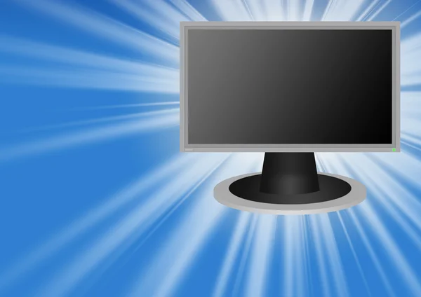 LCD monitor 16X9 super - light — Stock Photo, Image