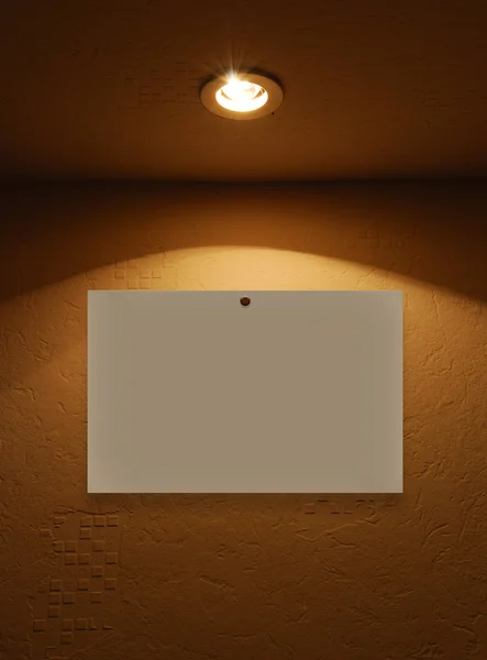 空白で光ランプ — ストック写真