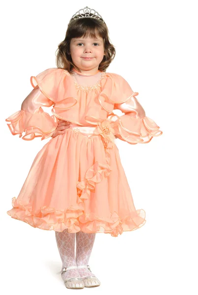 Hübsch das kleine Mädchen Ganzkörperporträt — Stockfoto