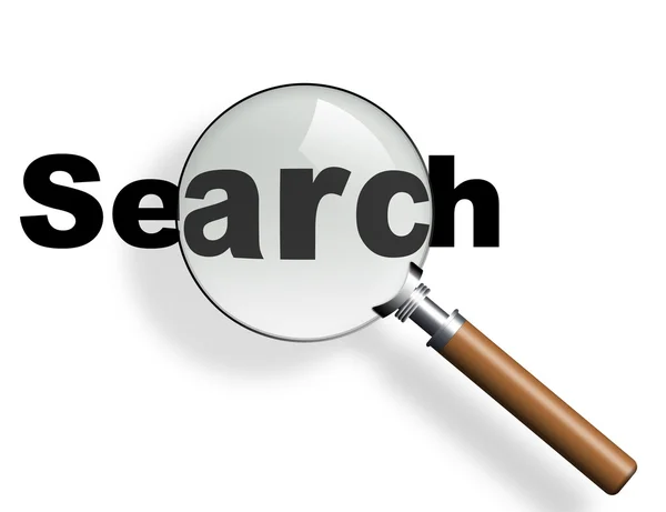 Magnifier and search — Stock Photo, Image