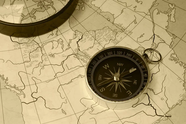 stock image Ancient compass