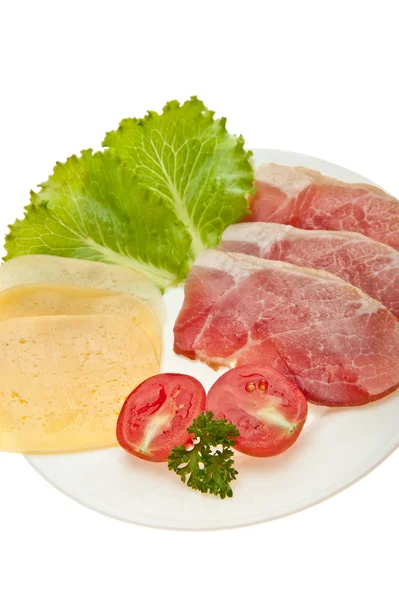Taglio di carne con verdure e formaggio — Foto Stock