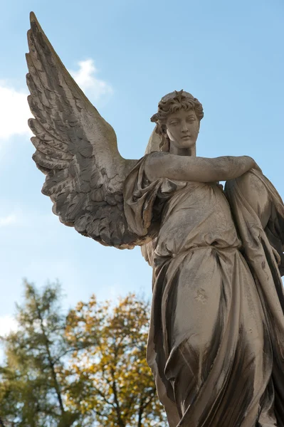 Památník na anděla na hřbitov — Stock fotografie