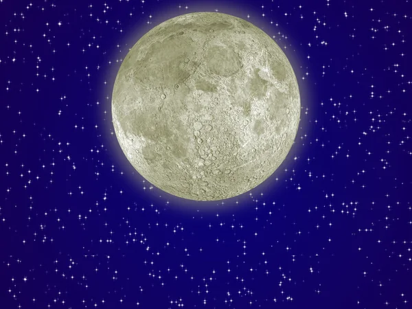 Aura lunar — Fotografia de Stock