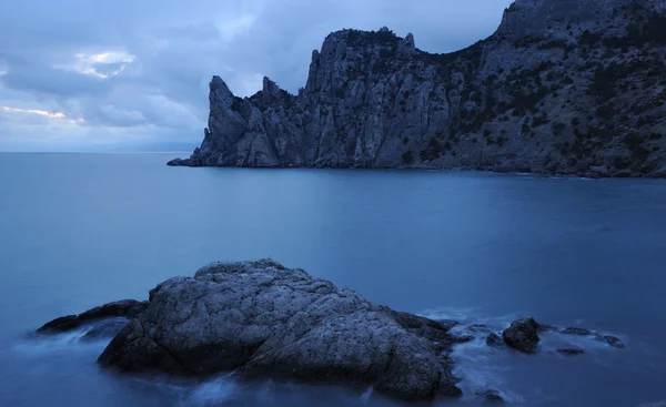 Ночное море — стоковое фото