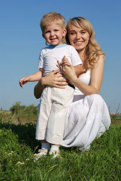 Matka a syn — Stock fotografie