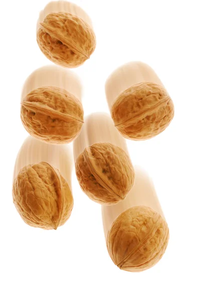 Motion walnut — Stock Photo, Image