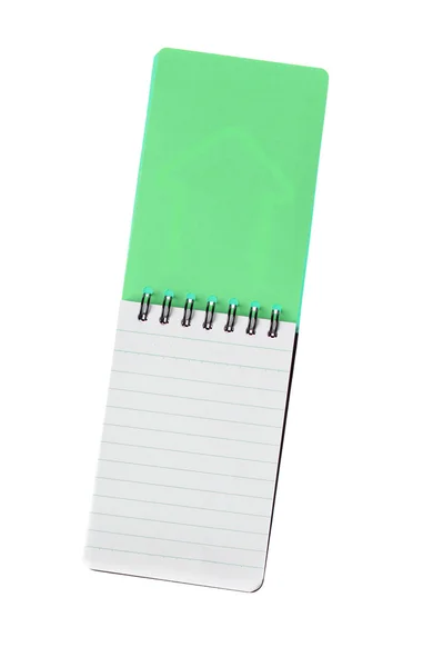 Notebook zöld szín — Stock Fotó
